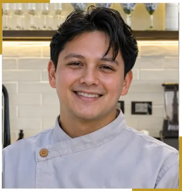 Bella Vita Tulum in-villa culinary team member in chef whites