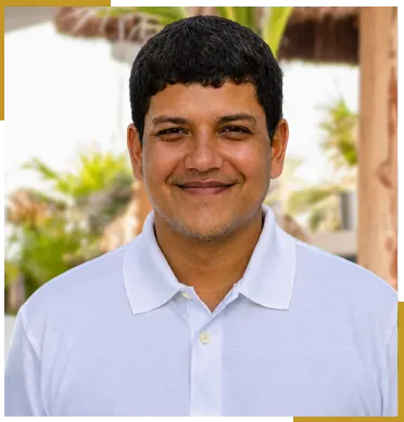 Bella Vita Tulum groundskeeper on the villa property