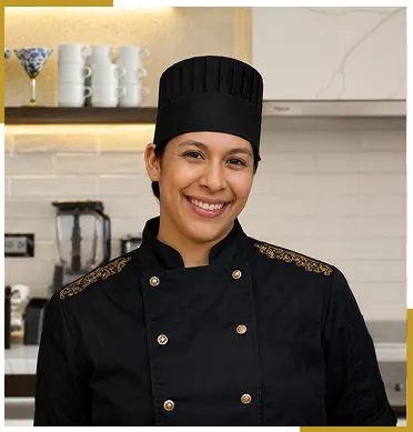 Bella Vita Tulum head chef in the villa kitchen
