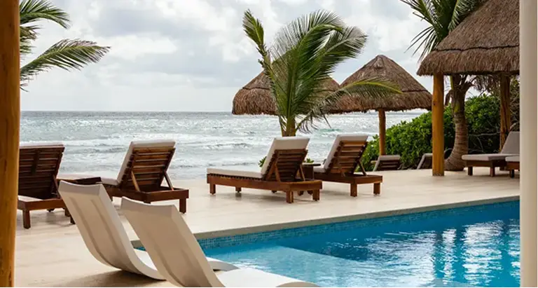 bella vita tulum beachfront villa pool ocean view