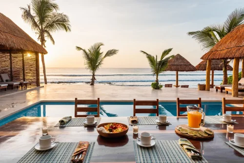 Outdoor Dining with Sea View