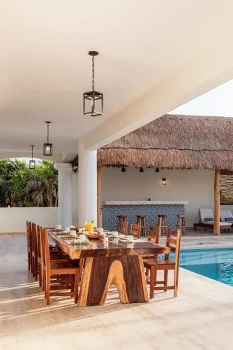 Poolside Dining Area