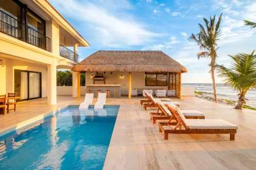 Poolside Relaxing View